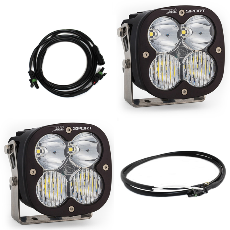 Baja Designs Jeep JL/JT Rubicon Steel Bumper LED Light Kit XL Sport w/Upfitter 447667UP 447667UP User 1