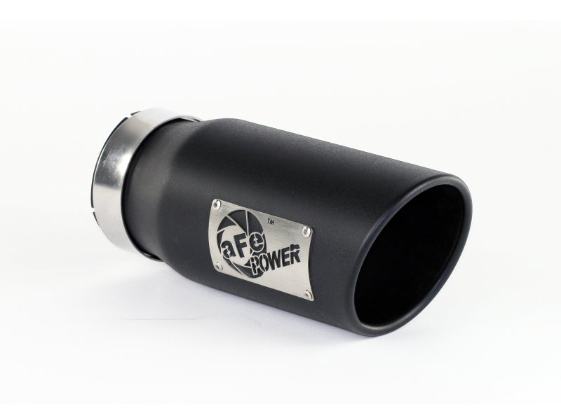 aFe MACH Force-Xp 4in 409 Stainless Steel Exhaust Tip: 4 In x 5 Out x 12L 49T40501-B12 Photo - Primary