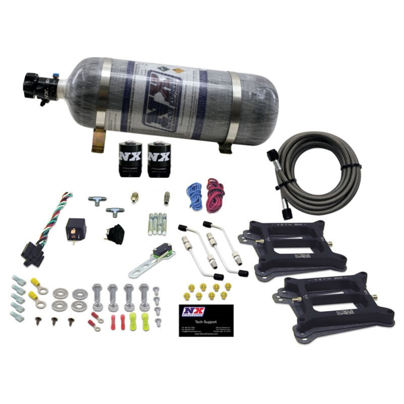 Nitrous Express Dual 4150/Alcohol Nitrous Kit (100-500HP) w/Composite Bottle 50245-12 50245-12 Photo - Primary