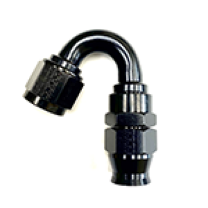 Fragola -12AN Real Street x 150 Degree Hose End Black For PTFE Hose 681512-BL 681512-BL Photo - Primary