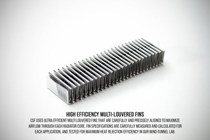 CSF Universal Drag Race / Tuck Radiator w/9in Spal Fan - 10.5in H x 10in L x 3.6in W - Black 7065B 7065B Features and Benefits