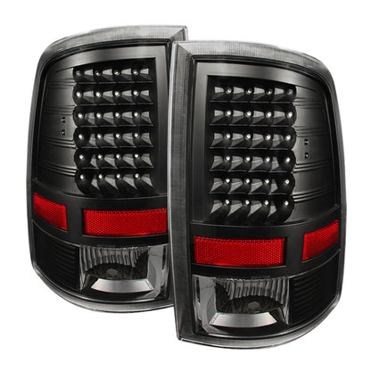 SPYDER Xtune Dodge Ram 1500 09-14 LED Tail Lights Incandescent Model Only Black ALT-JH-DR09-LED-BK 9025587 9025587 Photo - Primary