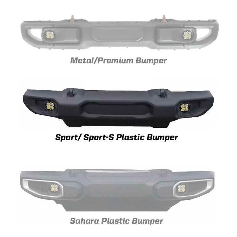 Baja Designs 2018 Wrangler JL Squadron Fog Pocket Kit 447067 Photo - Primary