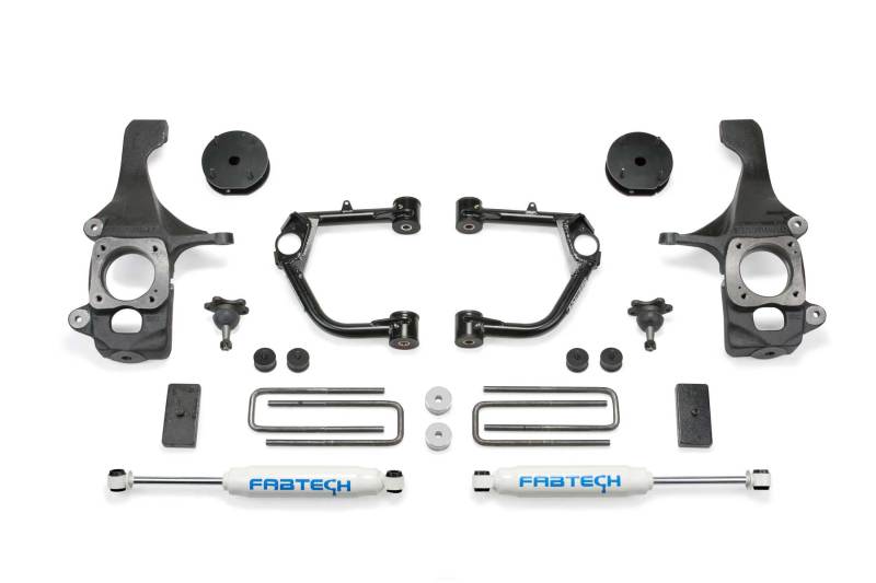 Fabtech 4" Budget Uca System w/ Front Dirt Logic 2.5 Resi Coilovers K7028 Photo - Primary
