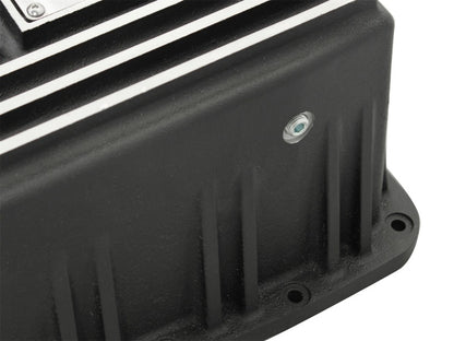 aFe Transmission Pan, Black w/ Machined Fins: Ford F-150 Trucks 09-16 (6R8 46-70172 Photo - Unmounted