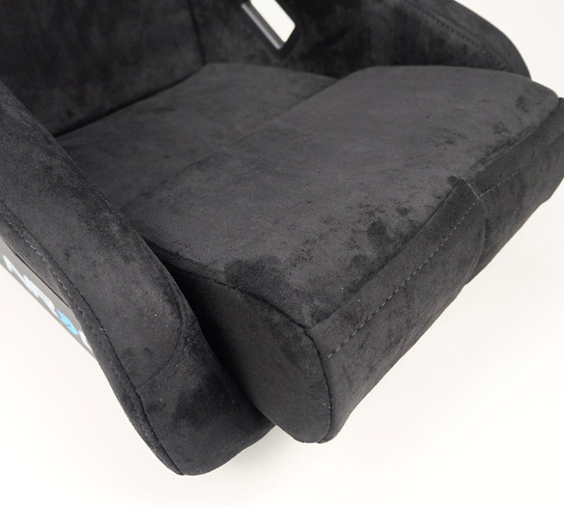 NRG FRP Bucket Seat ULTRA Edition - Medium (Black Alcantara/Gold Glitter Back) FRP-303BK-ULTRA FRP-303BK-ULTRA Photo - Primary