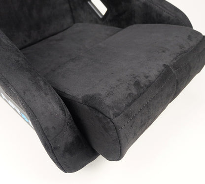 NRG FRP Bucket Seat ULTRA Edition - Medium (Black Alcantara/Gold Glitter Back) FRP-303BK-ULTRA FRP-303BK-ULTRA Photo - Primary