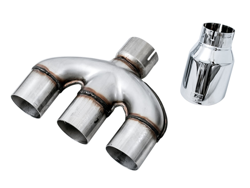 AWE Tuning 17-20 Honda Civic Si 1.5L Turbo Triple Tip Conversion Kit - Chrome Silver Tip 3810-52018 3810-52018 Photo - Primary