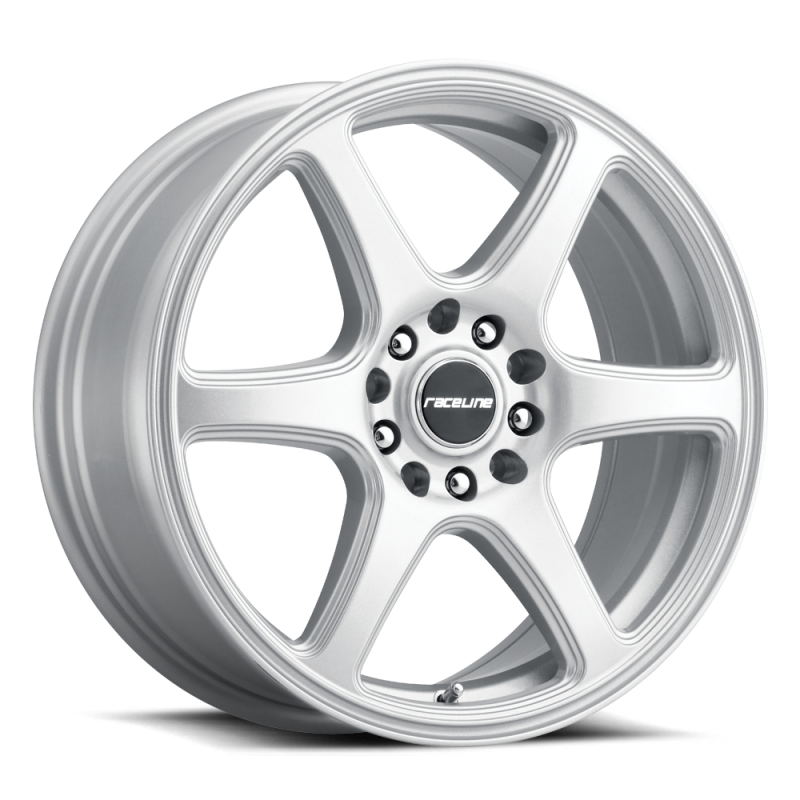 Raceline 146S Matrix 17x7.5in / 5x100/5x114.3 BP / 40mm Offset / 72.62mm Bore - Gloss Silver Wheel 146S-77589+40 146S-77589+40 Photo - Primary