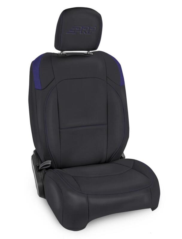 PRP Seats PRP Jeep Wrangler JL Front Seat Covers Jeep Gladiator JT- with Pocket Back (Pair) - Black/Purple B039-08 B039-08 Photo - Primary