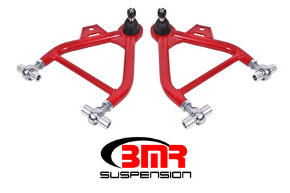 BMR 79-93 Fox Mustang Lower A-Arms (Coilover Only) w/ Adj. Rod End and STD. Ball Joint - Red AA036R AA036R Photo - Primary