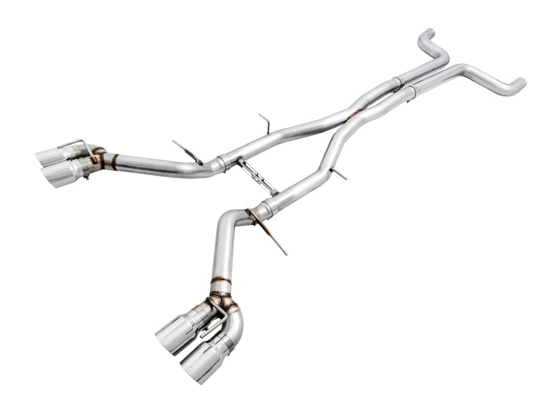 AWE Tuning 16-19 Chevy Camaro SS Non-Res Cat-Back Exhaust - Track Edition (Quad Chrome Silver Tips) 3020-42066 3020-42066 Photo - Primary