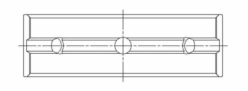 ACL Toyota 1UR-FE/2UR/3UR-FE 0.25 Oversized High Performance Main Bearing Set 5M8632H-.25 5M8632H-.25 Technical Drawing