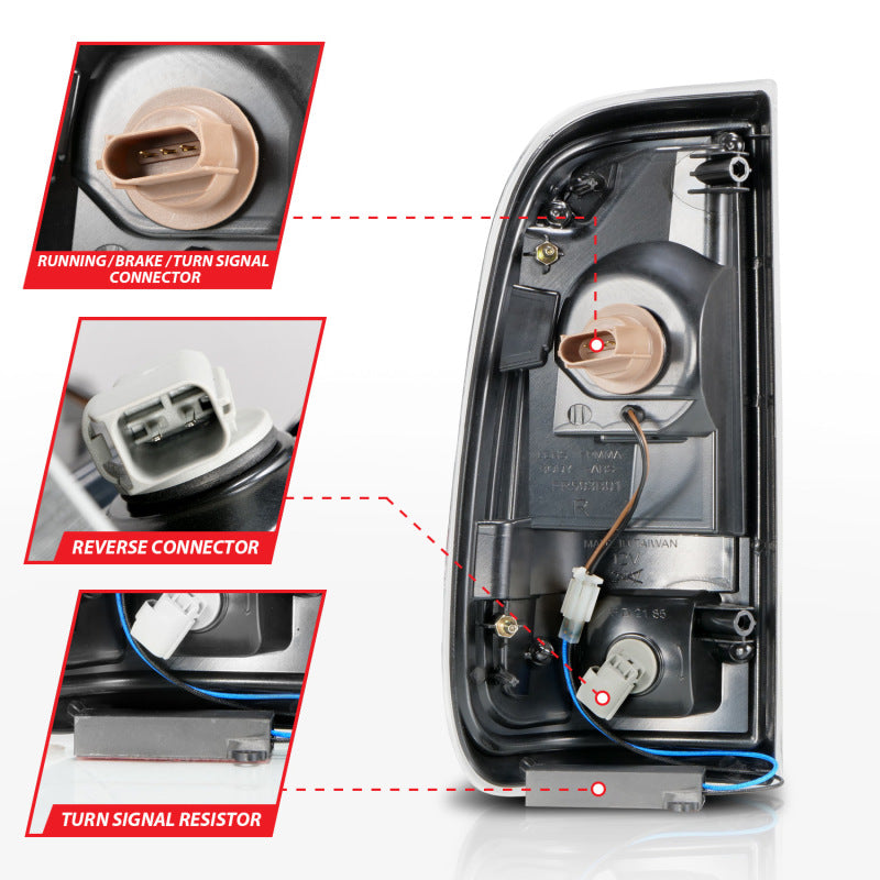 ANZO 2008-2016 Ford F-250 LED Taillights Black Housing Clear Lens (Pair) 311356 311356 User 4