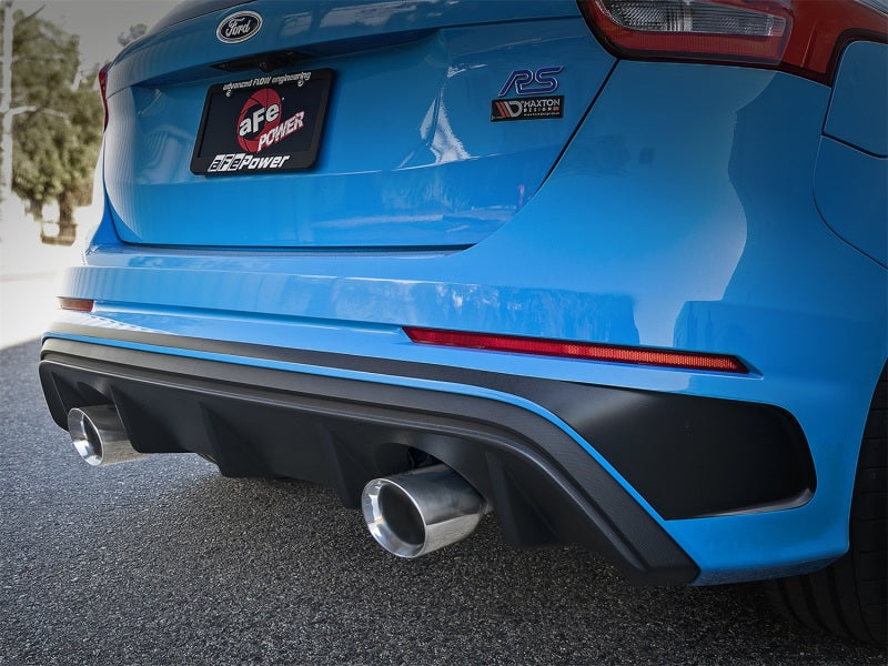 aFe Takeda 3in 304 SS Cat-Back Exhaust w/ Polished Tip 16-18 Ford 49-33103-P Photo - Mounted