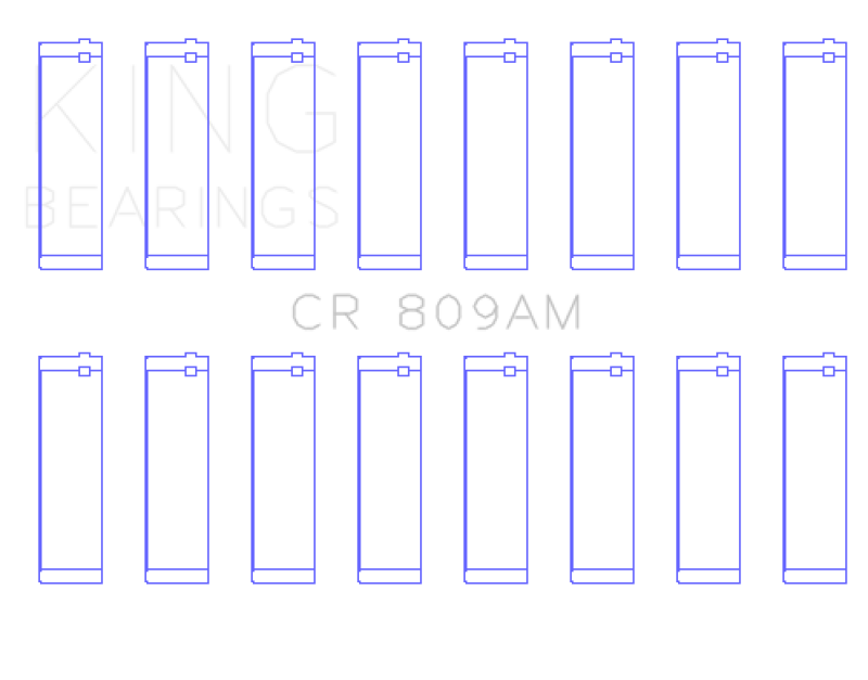 King Engine Bearings King Ford 330/332/352/360/390/410/248 Engine Rod Bearings CR809AM CR809AM Photo - Primary