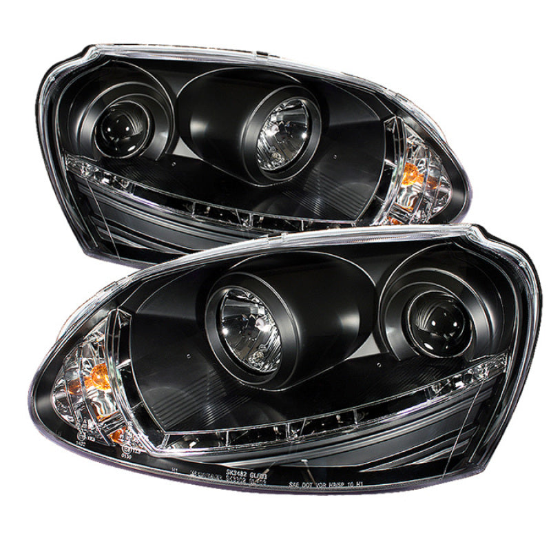 Spyder Volkswagen GTI 06-09/Jetta 06-09 Halogen Model Only - DRL Black PRO-YD-VG06-DRL-BK 5017505 5017505 Photo - Primary