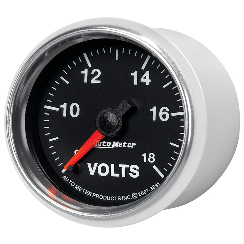 Autometer GS Series 2-1/16in Voltmeter 18V Electrical Gauge Full Sweep 3891 3891 User 2