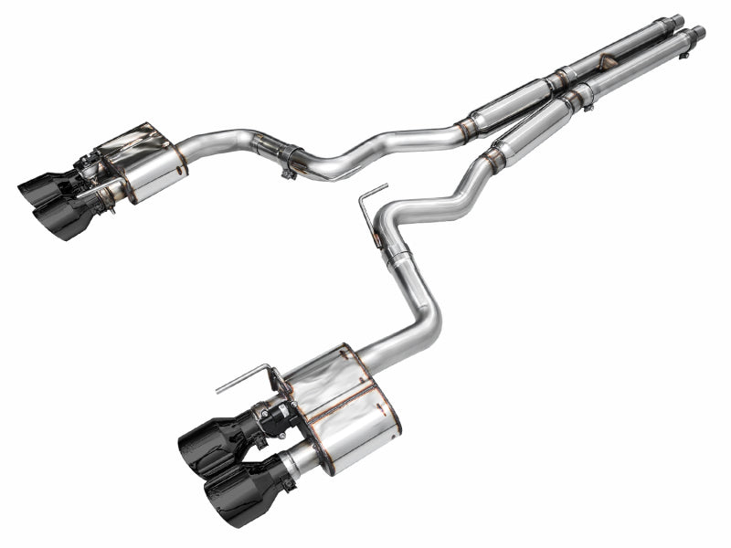 AWE Tuning AWE 2024 Ford Mustang Dark Horse S650 RWD SwitchPath Catback Exhaust w/ Quad Diamond Black Tips 3025-43375 3025-43375 Photo - Primary
