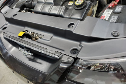 JLT 99-04 Ford Mustang Black Textured Radiator Support Cover JLTRSC-FM9904-2 JLTRSC-FM9904-2 Photo - Primary