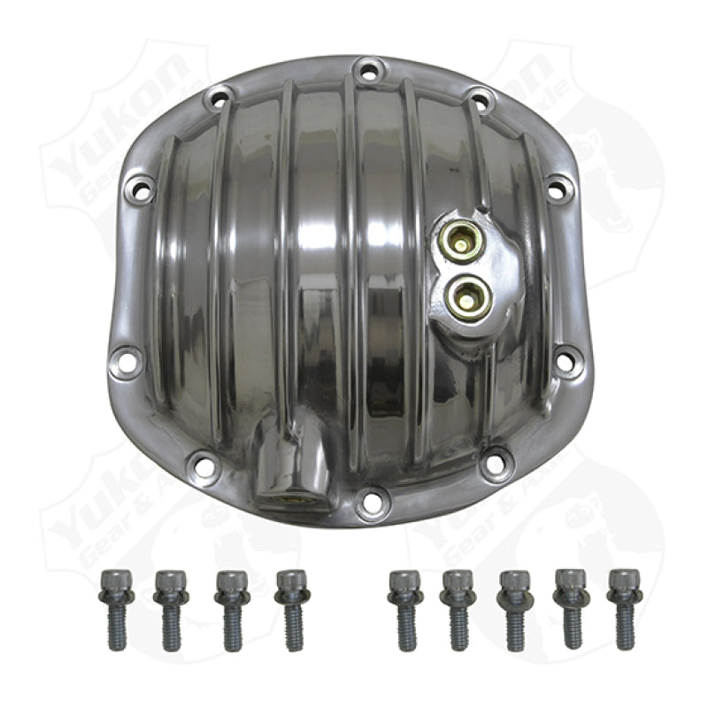 Yukon Gear & Axle Yukon Gear Polished Aluminum Replacement Cover For Dana 30 Standard Rotation YP C2-D30-STD YP C2-D30-STD Photo - Primary