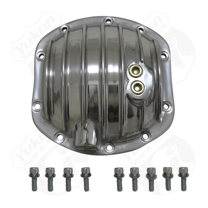 Yukon Gear & Axle Yukon Gear Polished Aluminum Replacement Cover For Dana 30 Standard Rotation YP C2-D30-STD YP C2-D30-STD Photo - Primary