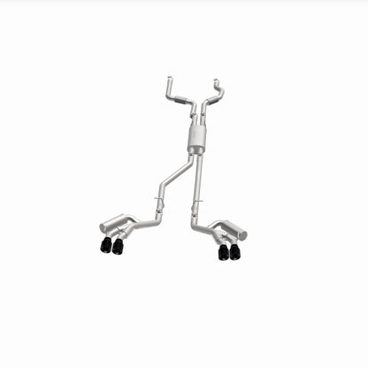 MagnaFlow 20-21 Ford Explorer 3.0L V6 Dual Exit Quad Black Chrome Tip Street Series Cat-Back Exhaust 19515 19515 360 Degree Image Set