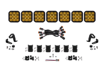 Diode Dynamics SS5 Pro Universal CrossLink 7-Pod Lightbar - Yellow Driving DD7259 DD7259 Photo - Primary