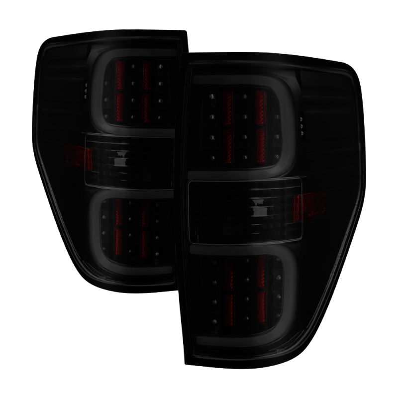SPYDER xTune Ford F150 09-14 LED Tail Lights - Black ALT-ON-FF15009-LBLED-BSM 9038495 9038495 Photo - Primary