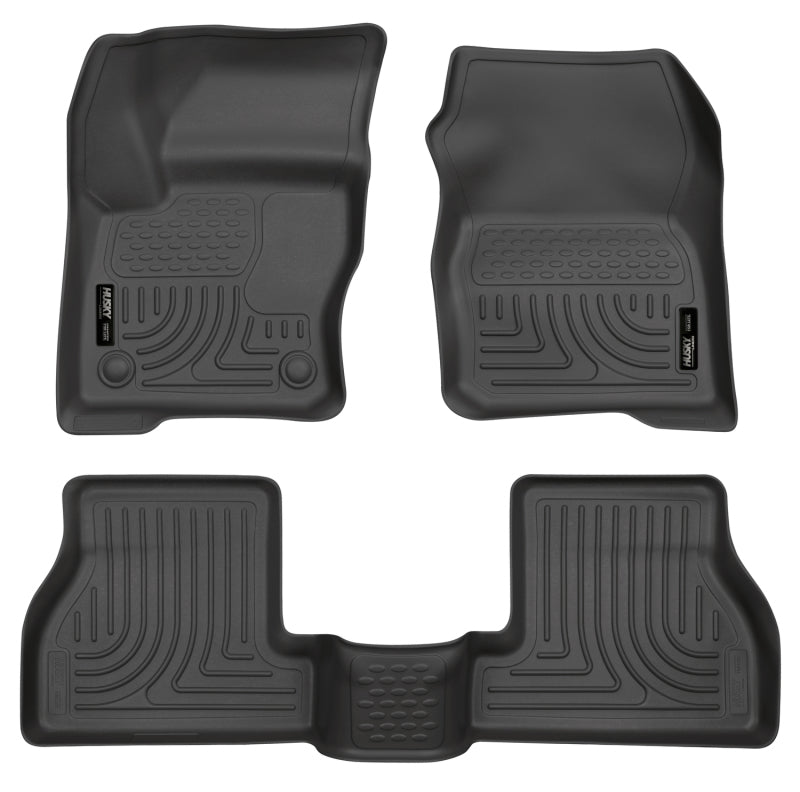 Husky Liners 2012 Ford Focus (4DR/5DR) WeatherBeater Combo Black Floor Liners (3pc) 98771 Photo - Primary