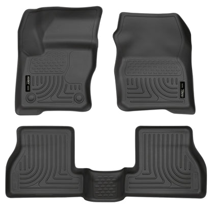 Husky Liners 2012 Ford Focus (4DR/5DR) WeatherBeater Combo Black Floor Liners (3pc) 98771 Photo - Primary