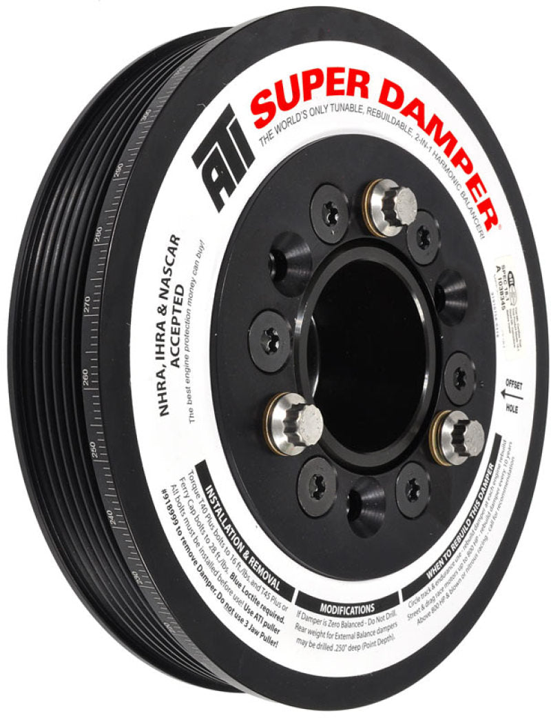 ATI Damper - 7.48in - Alum LW - 6/4 Grv - LSA - 09-15 Cadillac CTS-V (Excl SC Pulley) ATI918854 ATI918854 Photo - Primary