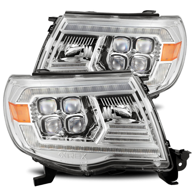 AlphaRex 05-11 Toyota Tacoma NOVA LED Projector Headlights Plank Style Chrome w/Activation Light/DRL 880743 880743 Photo - Primary