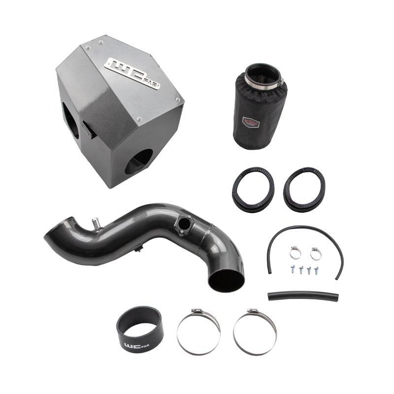 Wehrli 13-18 Chevrolet 6.7L Cummins 4in Intake Kit - WCFab Grey WCF100881-GRY WCF100881-GRY Photo - Primary