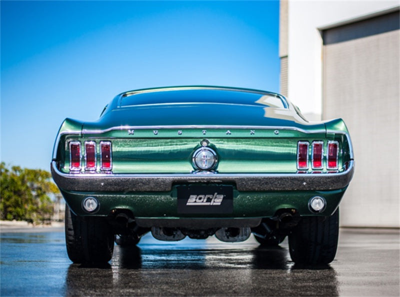 Borla CrateMuffler Ford 5.0L Coyote ATAK 2.5in Offset/Center 12in x 6in x 10.34in Muffler 400856 400856 Photo - Close Up