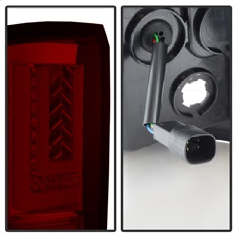 Spyder GMC Sierra 2016-2017 Light Bar LED Tail Lights - Red Clear ALT-YD-GS16-LED-RC 5083807 5083807 Photo - Unmounted