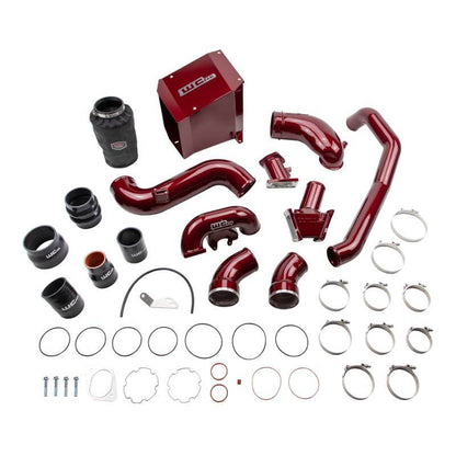 Wehrli 2007.5-2010 Chevrolet Duramax 6.6L LMM Stage 2 High Flow Intake Bundle Kit - WCFab Red WCF100438-RED WCF100438-RED Photo - Primary