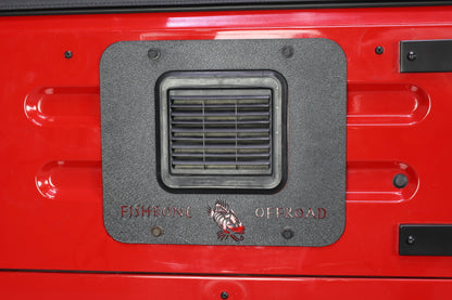 Fishbone Offroad 97-06 Jeep Wrangler TJ Tailgate Plate - Black Textured Powercoat Aluminum FB31058 FB31058 Photo - lifestyle view