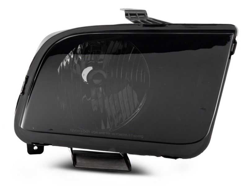 Raxiom 05-09 Ford Mustang Axial Series OEM Style Rep Headlights- Chrome Housing- Smoked Lens 413415 413415 Photo - Close Up