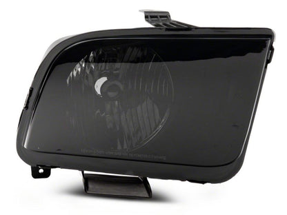 Raxiom 05-09 Ford Mustang Axial Series OEM Style Rep Headlights- Chrome Housing- Smoked Lens 413415 413415 Photo - Close Up
