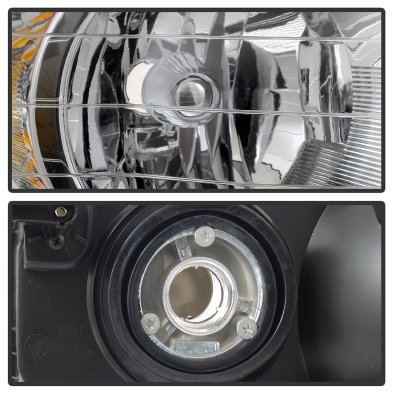 SPYDER Xtune Dodge Ram 1500 02-05 Amber Crystal Headlights Chrome HD-JH-DR02-AM-C 5064486 5064486 Photo - Unmounted