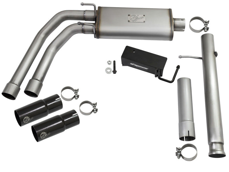 aFe  POWER 49-44062-B Rebel Series 409 SS Cat-Back Exhaust System 49-44062-B Photo - Unmounted