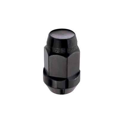 McGard Hex Lug Nut (Cone Seat Bulge Style) M12X1.5 / 3/4 Hex / 1.45in. Length (4-Pack) - Black 64015 64015 Photo - Primary