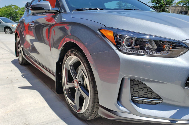 Rally Armor 2019+ Hyundai Veloster Turbo R-Spec UR Red Mud Flap w/ White Logo MF58-UR-RD/WH MF58-UR-RD/WH User 1