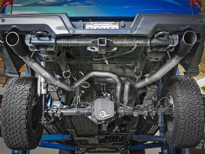 aFe Rebel Series Cat-Back Exhaust System w/ Black Tip Ford F-150 Raptor 17 49-33094-B Photo - Mounted