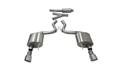 Corsa Performance 15-16 Ford Mustang EcoBoost 2.3T Sport 3in Cat-Back Dual Rear 14343 Photo - Primary