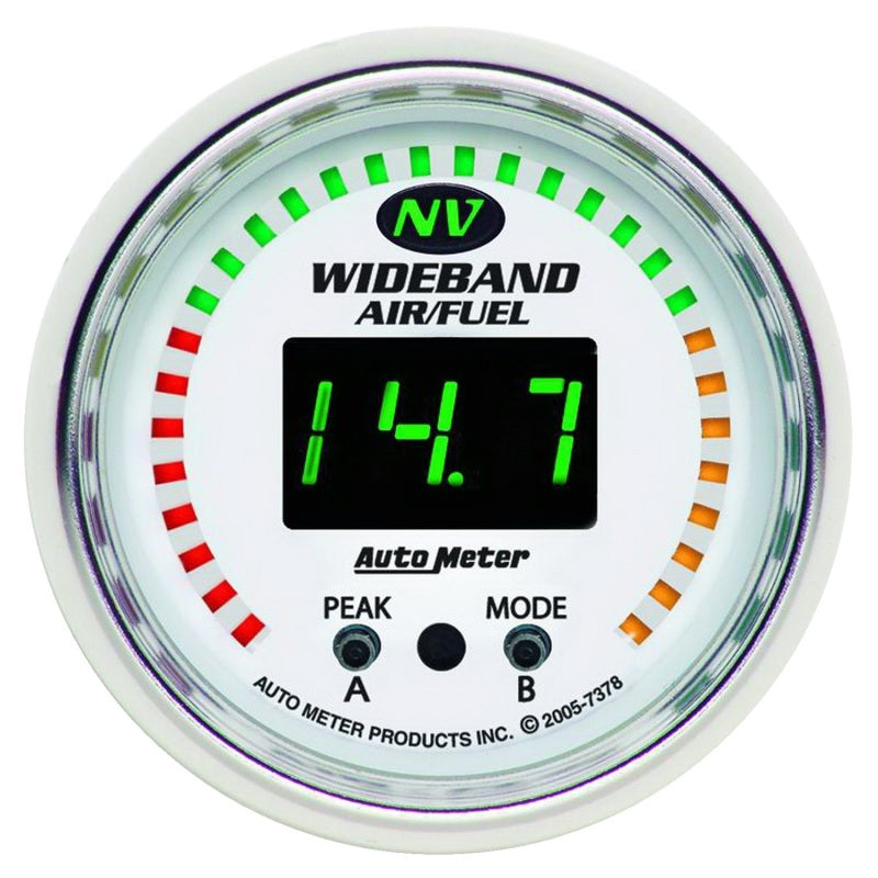 Autometer Gauge, Air/fuel Ratio-pro, 2 1/16", 10:1-20:1, Digital W/ Peak & Warn 7378 Photo - Primary