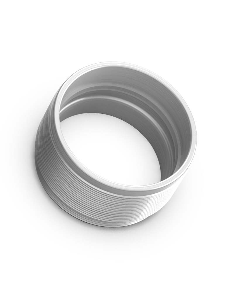 fifteen52 Super Touring Threaded Snout Anodized Silver w/Satin Clear Cover Plate 52-ST-SNOUT-SILVER 52-ST-SNOUT-SILVER Photo - Primary