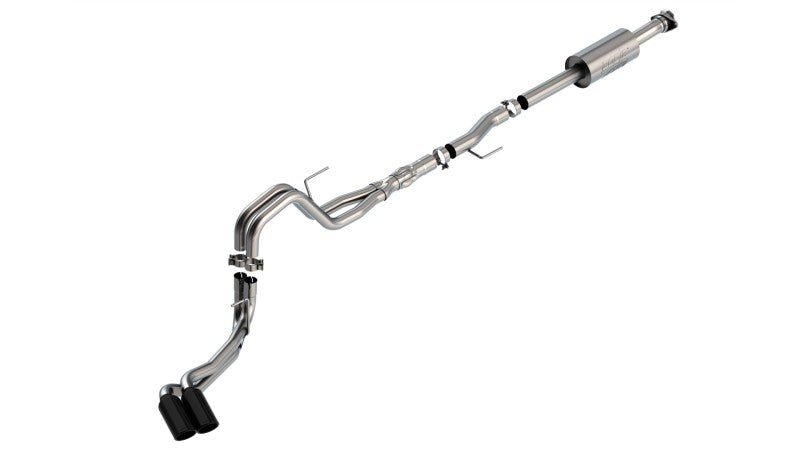Borla F-150 2021 5.0L 4dr CC SB EC STB Lariat/KR/Platnm/LTD 3/2.25 DSE Cat-Back ATAK Black CHR Tips 140875BC 140875BC User 1
