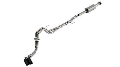 Borla F-150 2021 5.0L 4dr CC SB EC STB Lariat/KR/Platnm/LTD 3/2.25 DSE Cat-Back ATAK Black CHR Tips 140875BC 140875BC User 1